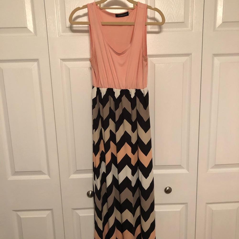 Chevron maxi dress